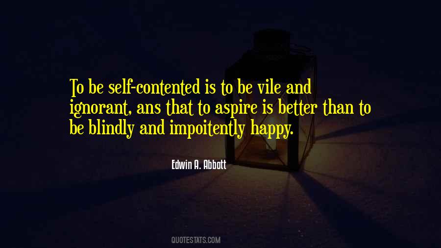 I'm Happy And Contented Quotes #1279073