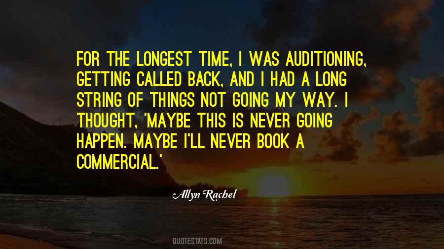 I'm Never Going Back Quotes #1598536