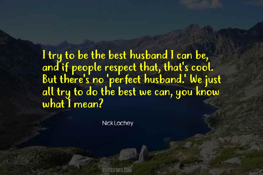 I'm Not A Perfect Husband Quotes #1079006