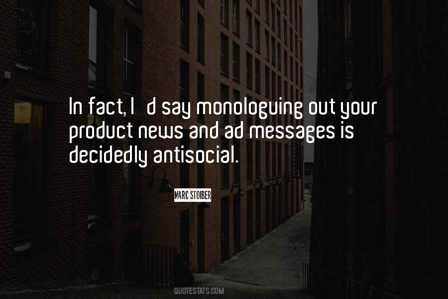 I'm Not Antisocial Quotes #43356