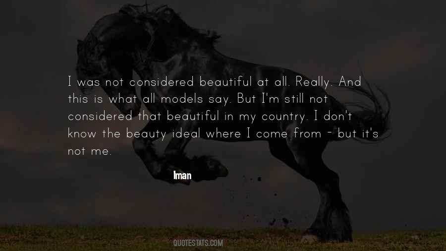 I'm Not Beautiful But Quotes #611899