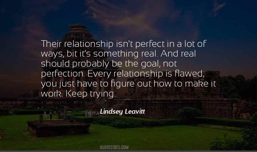 I'm Not Perfect Relationship Quotes #472163