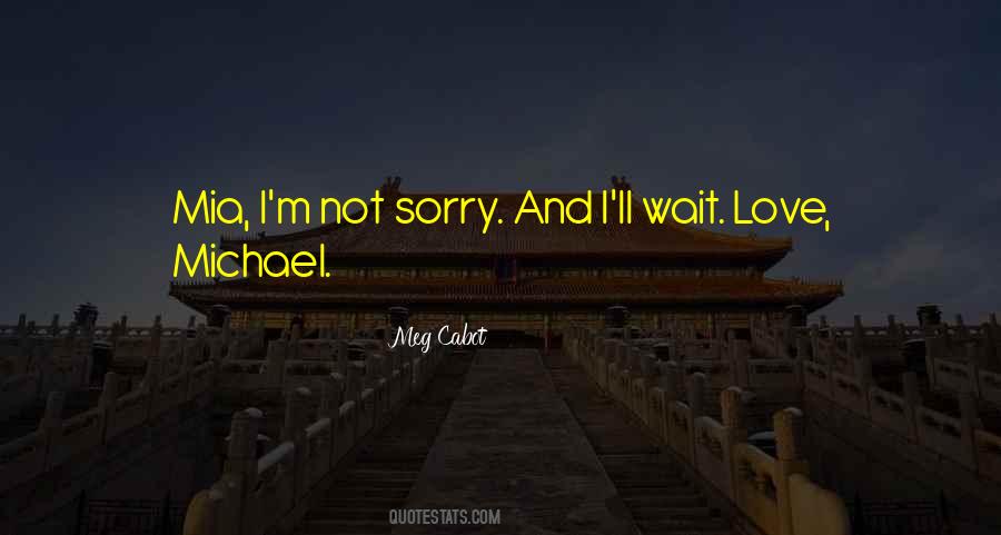 I'm Not Sorry Quotes #259793