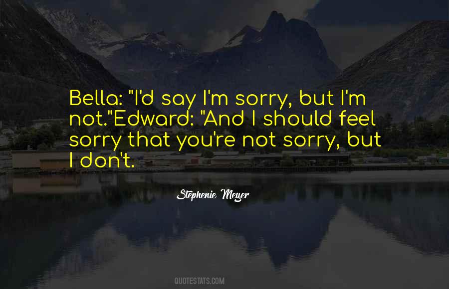 I'm Not Sorry Quotes #325023