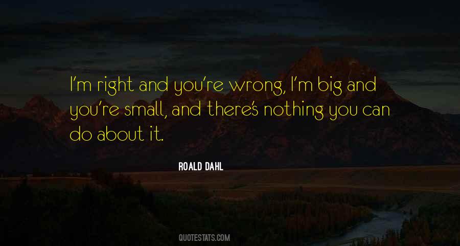 I'm Right You're Wrong Quotes #810044