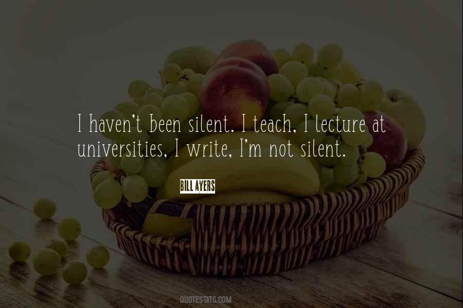 I'm Silent Quotes #1053251