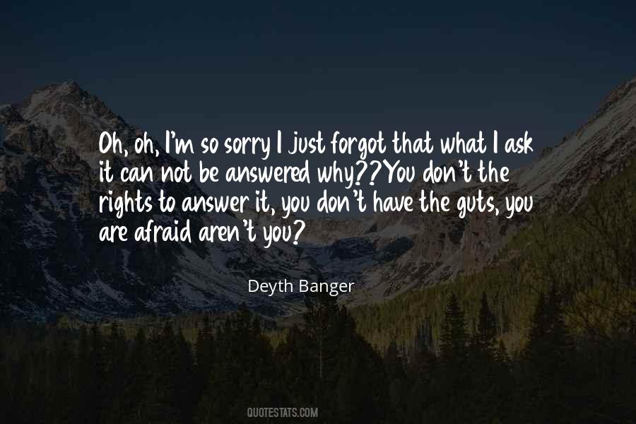 I'm So Sorry Quotes #272584