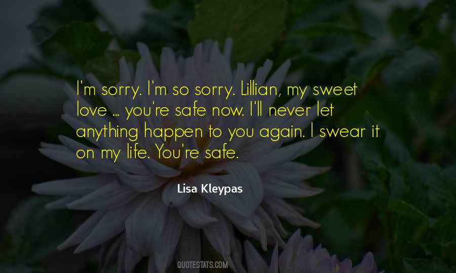 I'm Sorry I Love You Quotes #78991