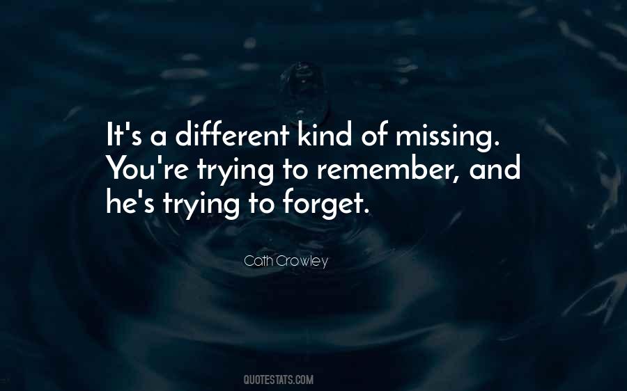 I'm Trying To Forget You Quotes #276756