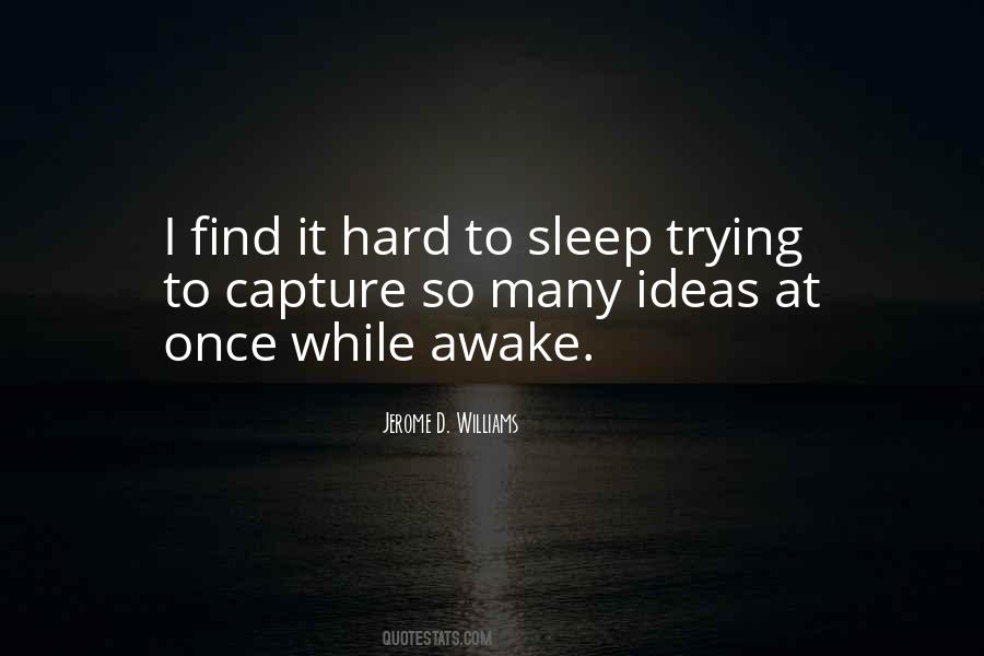 I'm Trying To Sleep Quotes #1516833
