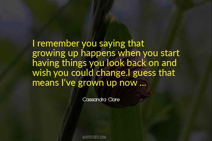 I've Grown Up Quotes #80438