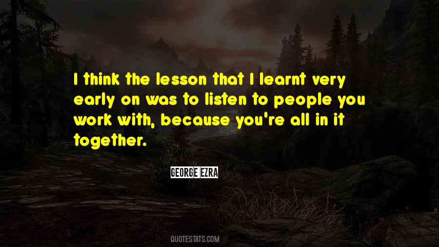 I've Learnt My Lesson Quotes #1196622