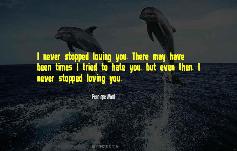 I've Never Stopped Loving You Quotes #41368