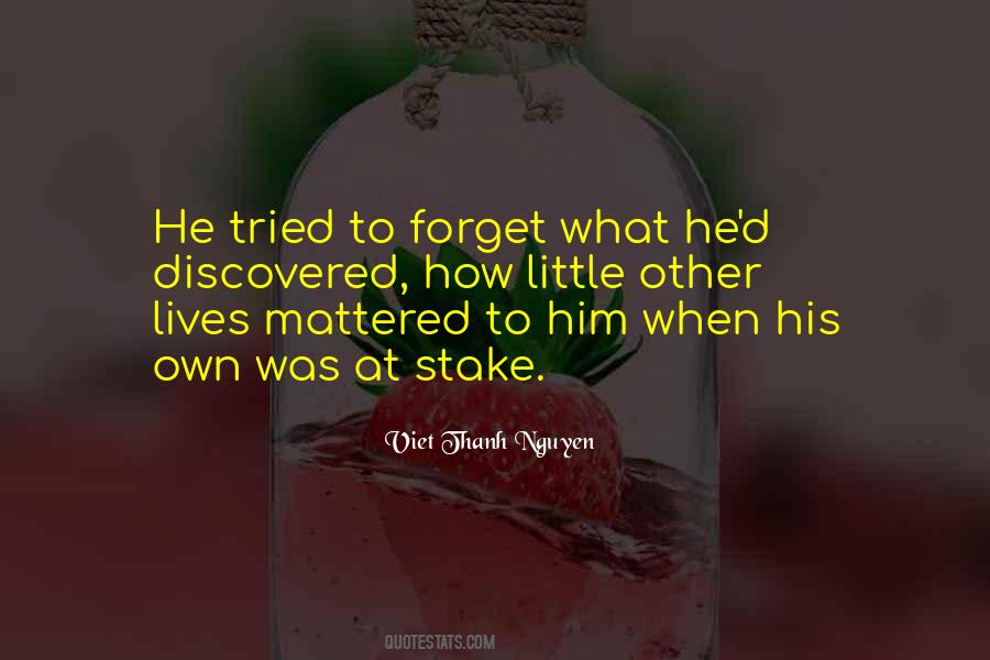 I've Tried To Forget You Quotes #1383461