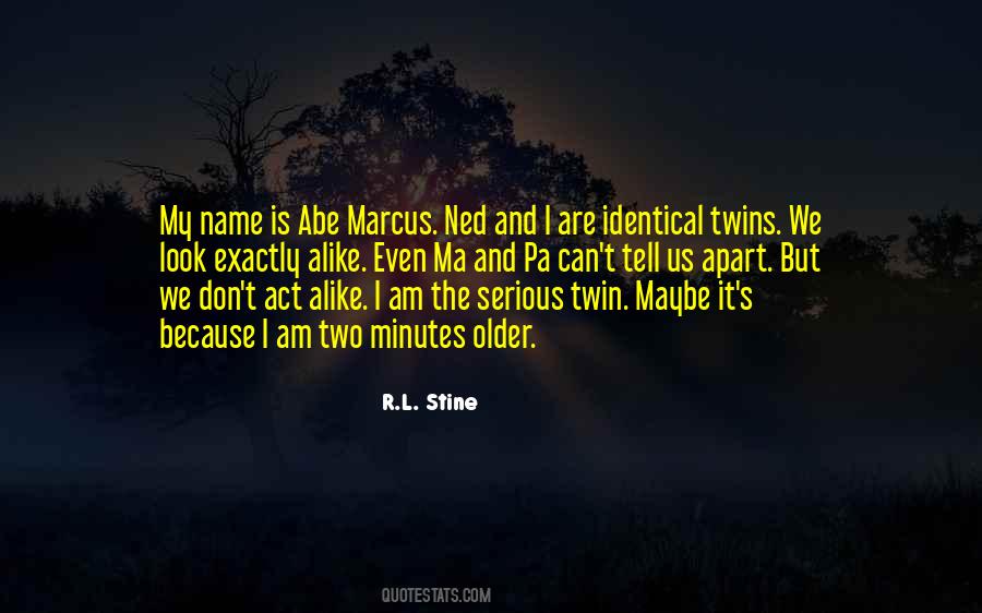 Identical Twin Quotes #1263612