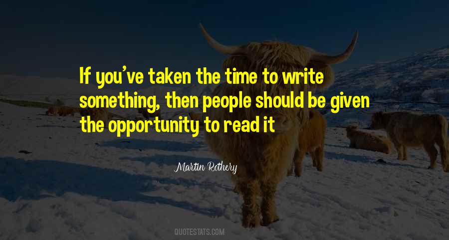 If Given The Opportunity Quotes #540125