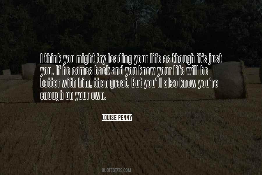 If He Comes Back Quotes #744494