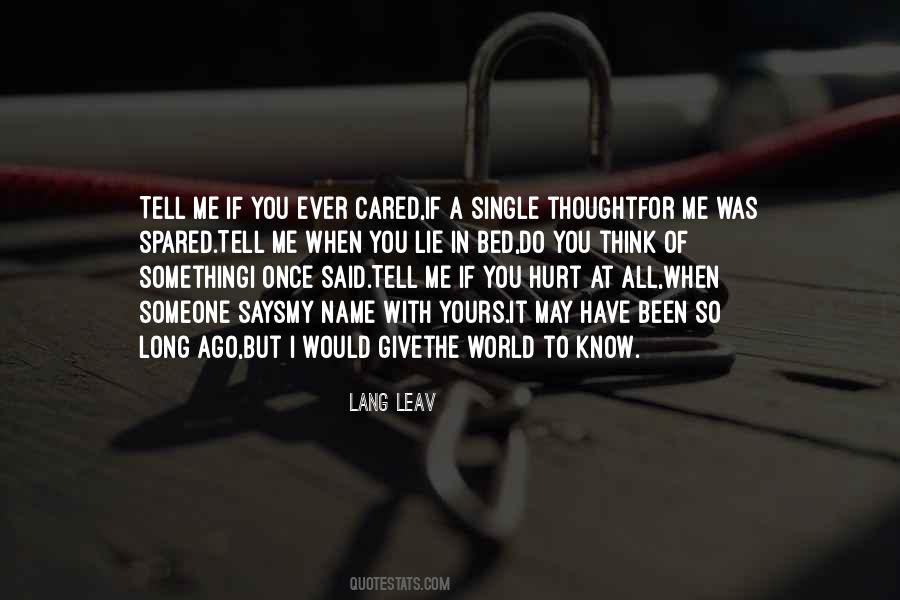 If I Cared Quotes #635949