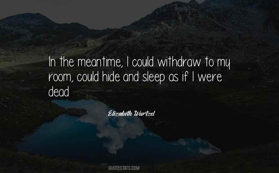 If I Could Sleep Quotes #354603