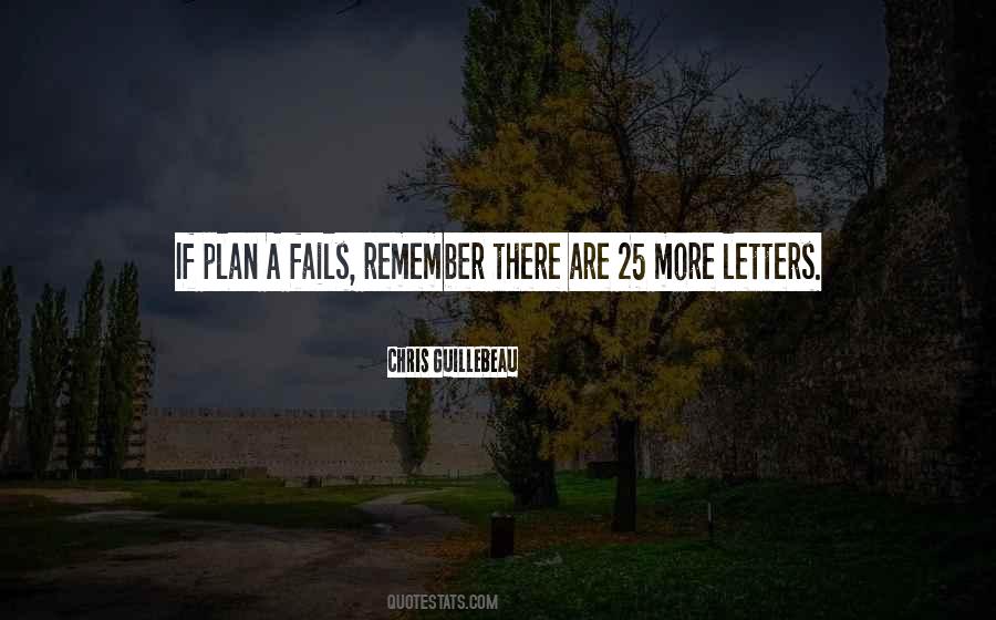 If Plan A Fails Quotes #1059498