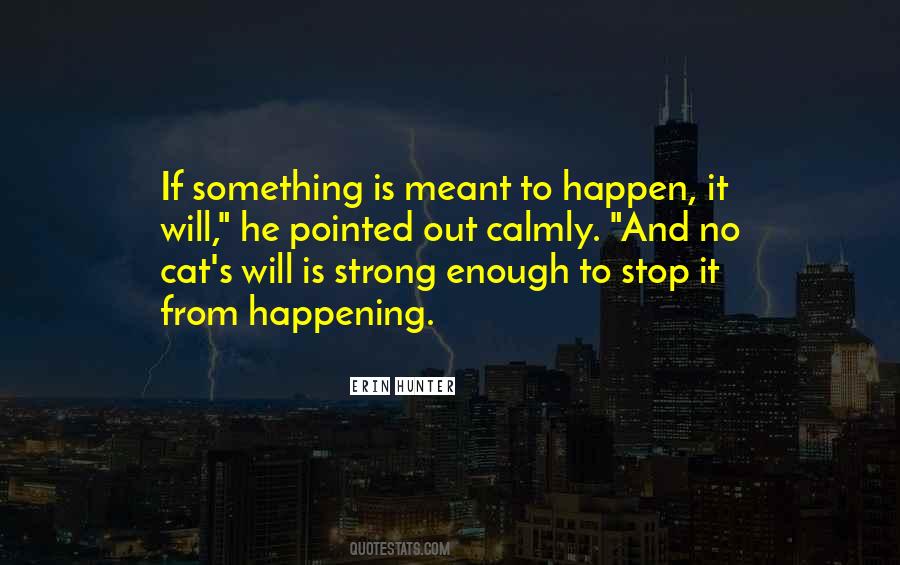 If Something Is Meant To Be It'll Happen Quotes #120019