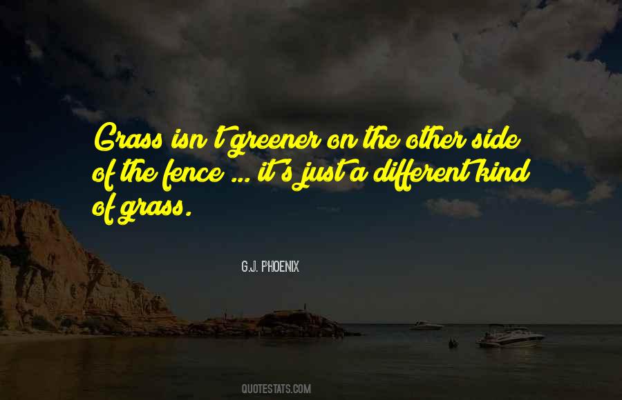 If The Grass Is Greener On The Other Side Quotes #644995