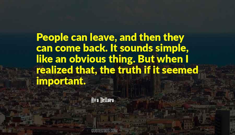 If They Leave And Come Back Quotes #181495