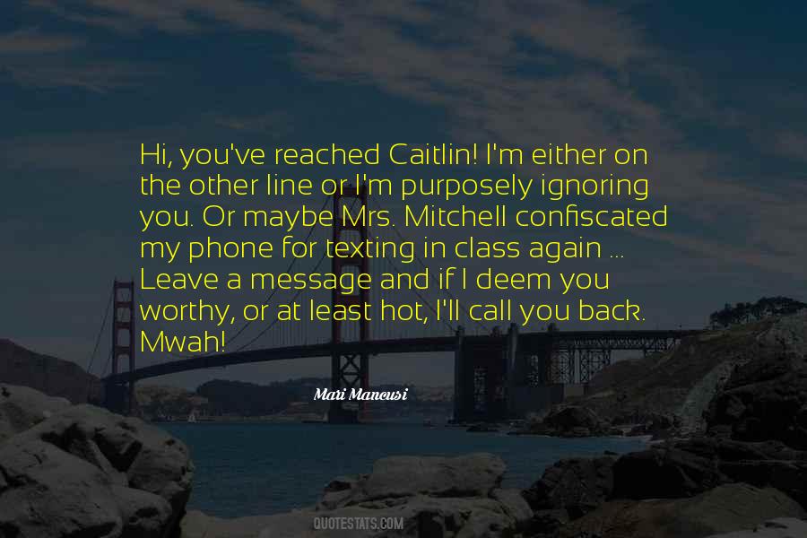 If They Leave And Come Back Quotes #92843