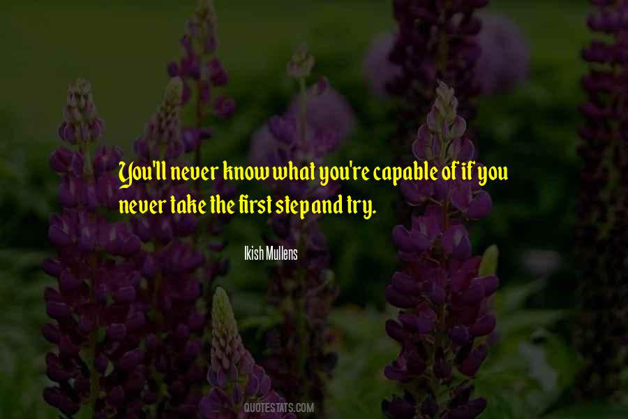 If U Never Try You'll Never Know Quotes #265350