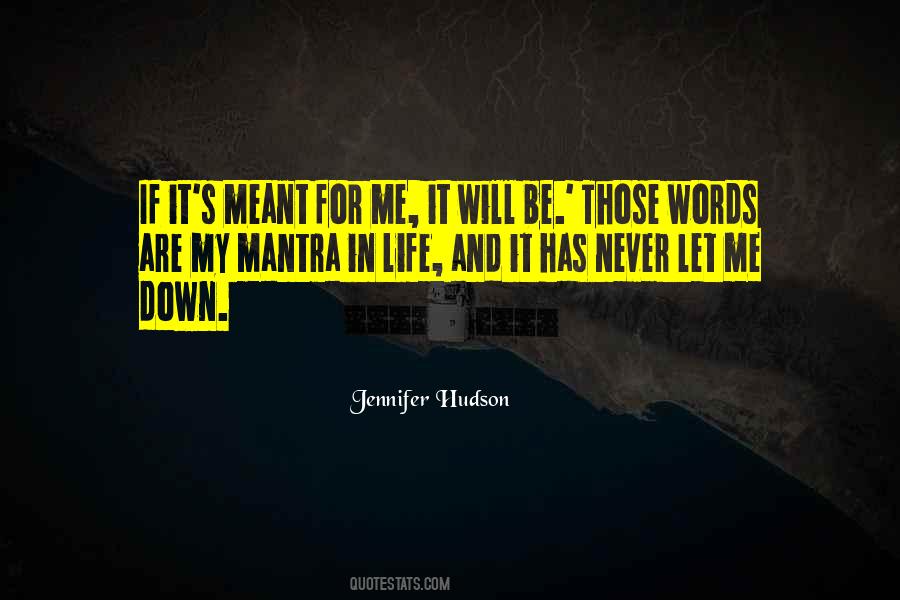 If We Are Meant To Be Quotes #22391