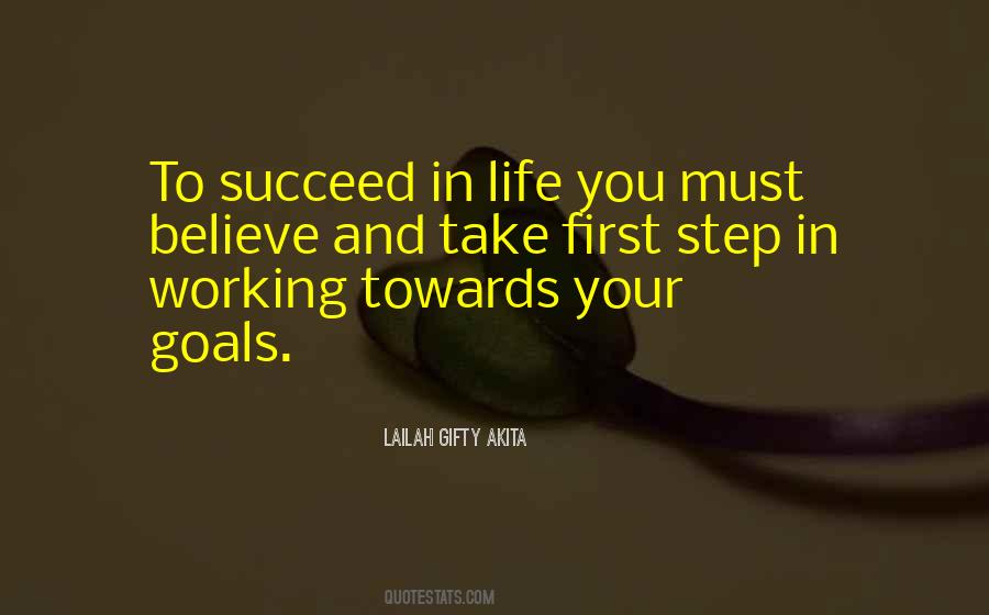 If You Believe You Will Succeed Quotes #273481