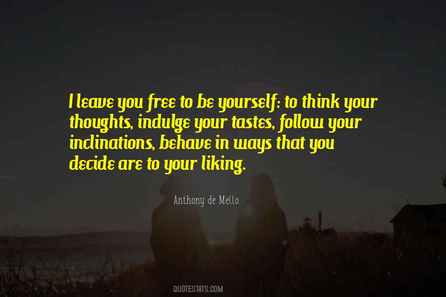 If You Decide To Leave Quotes #251235