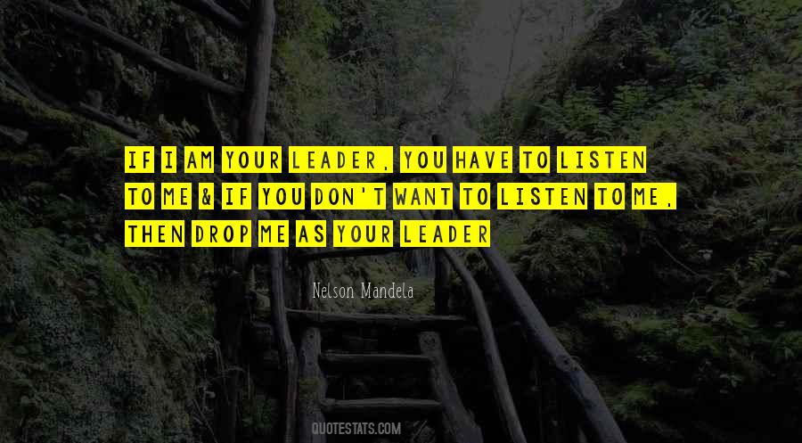 If You Don't Listen Quotes #583553