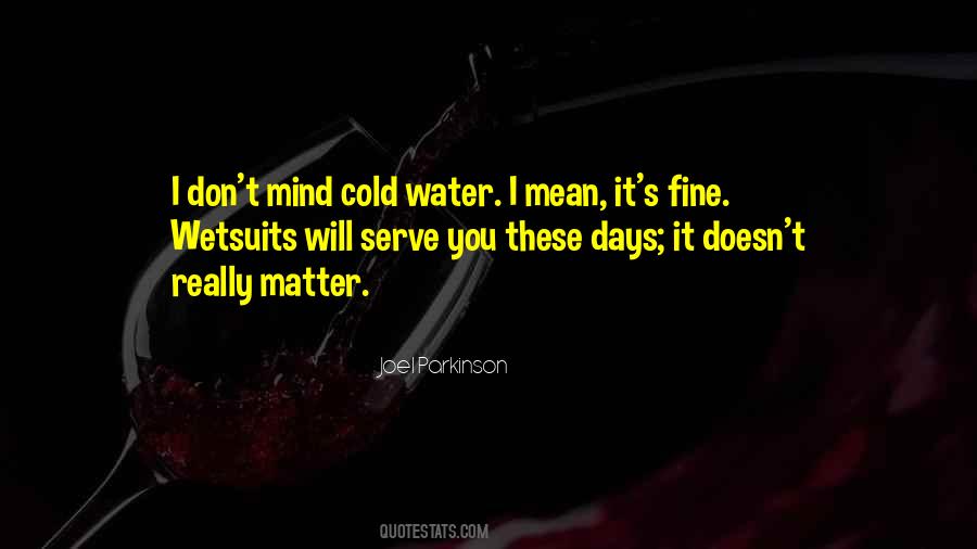 If You Don't Mind It Doesn't Matter Quotes #1625109
