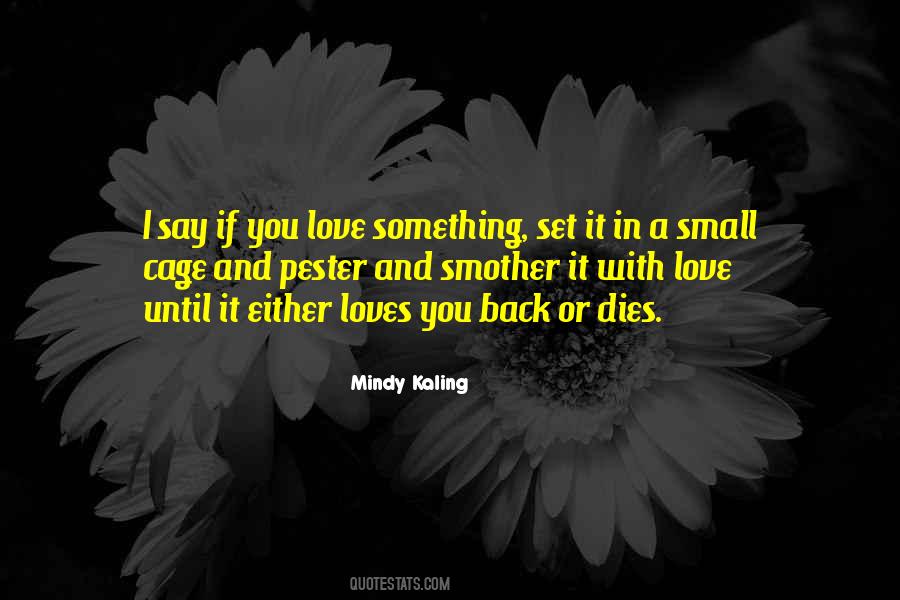 If You Love Something Quotes #1304585