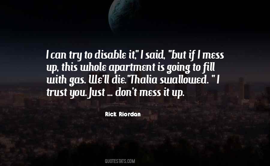 If You Mess Up Quotes #735985