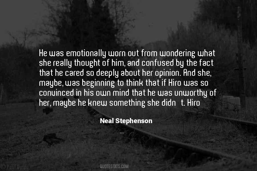 If You Only Knew How Much I Cared Quotes #212591
