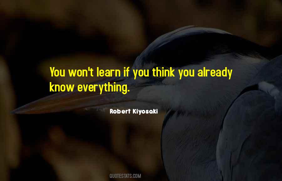 If You Think You Know Everything Quotes #1352205