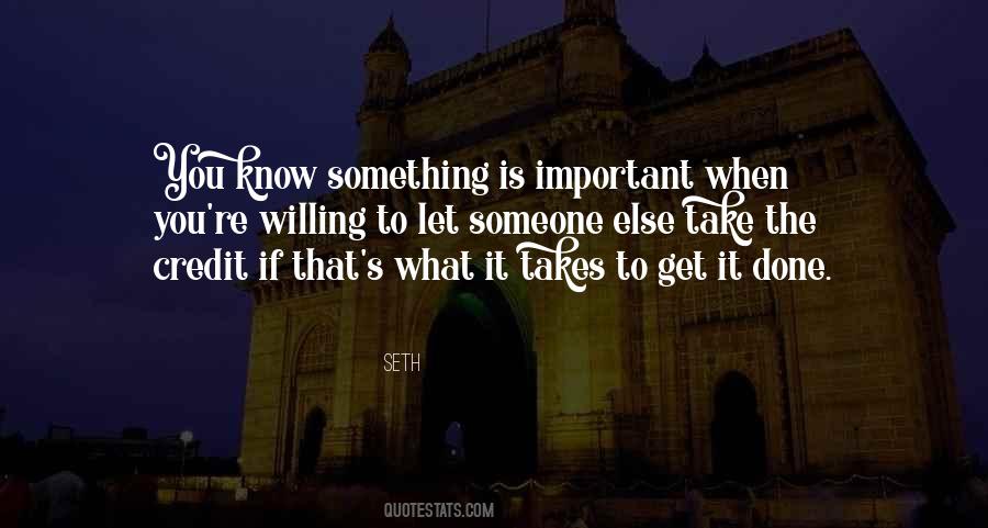 If You're Important Quotes #250695
