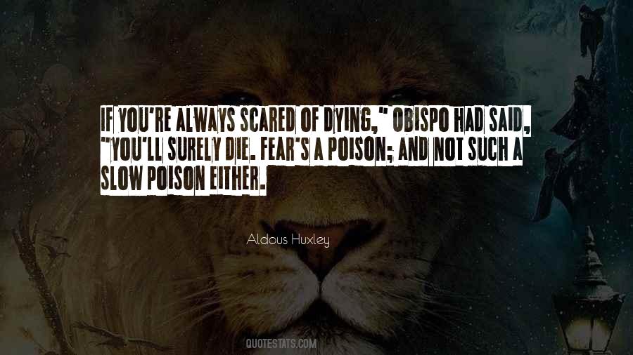 If You're Not Scared Quotes #51237