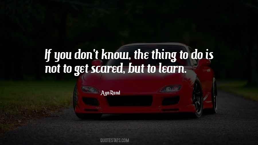 If You're Not Scared Quotes #866575
