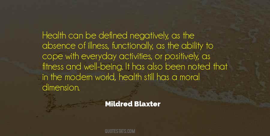 Illness And Health Quotes #1581947