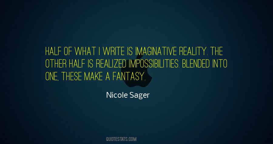 Imaginative Writing Quotes #1766118