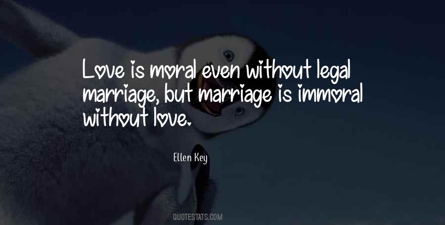 Immoral Love Quotes #143351