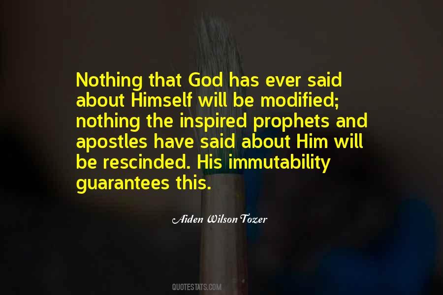 Immutability Of God Quotes #976942