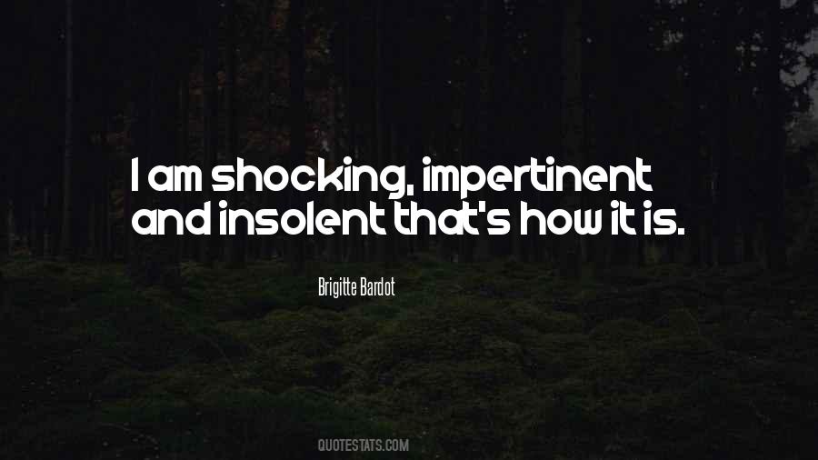 Impertinent Quotes #323579