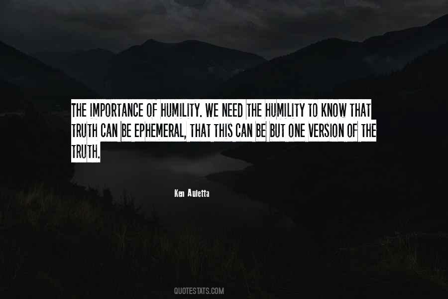 Importance Of Humility Quotes #1583771