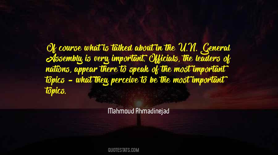 Important Leaders Quotes #1234870