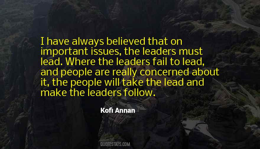 Important Leaders Quotes #840252