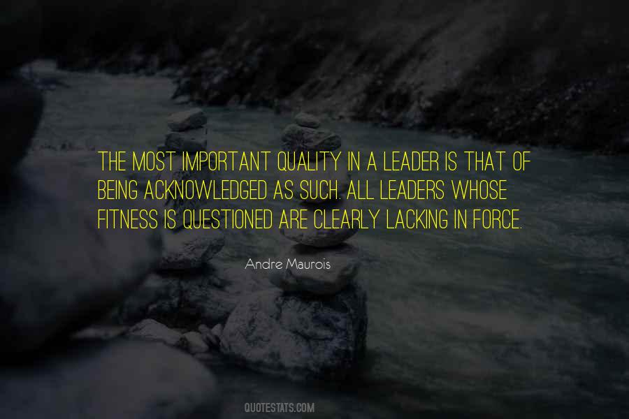 Important Leaders Quotes #980274
